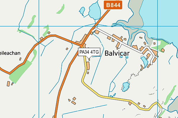 PA34 4TG map - OS VectorMap District (Ordnance Survey)