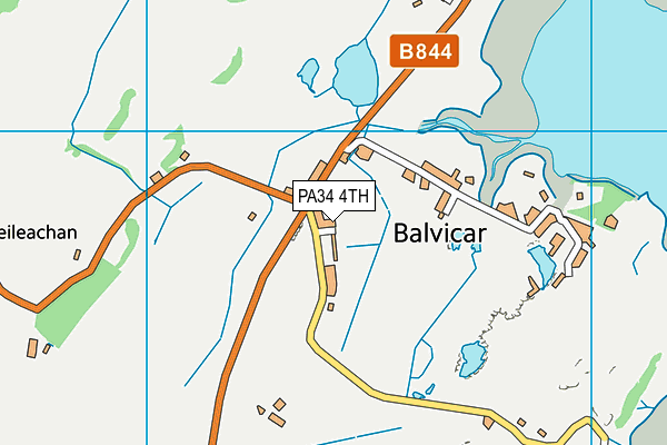 PA34 4TH map - OS VectorMap District (Ordnance Survey)