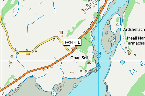 PA34 4TL map - OS VectorMap District (Ordnance Survey)