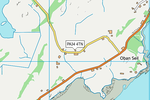 PA34 4TN map - OS VectorMap District (Ordnance Survey)