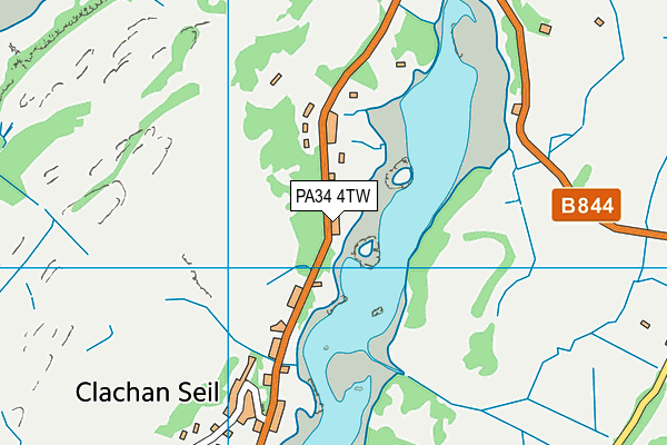 PA34 4TW map - OS VectorMap District (Ordnance Survey)