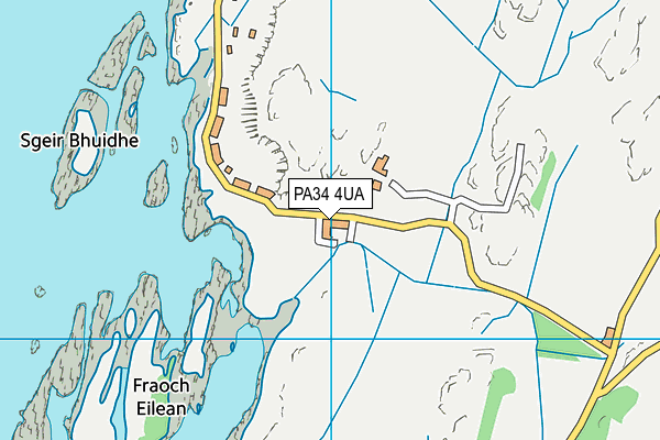 PA34 4UA map - OS VectorMap District (Ordnance Survey)