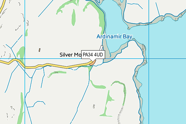 PA34 4UD map - OS VectorMap District (Ordnance Survey)