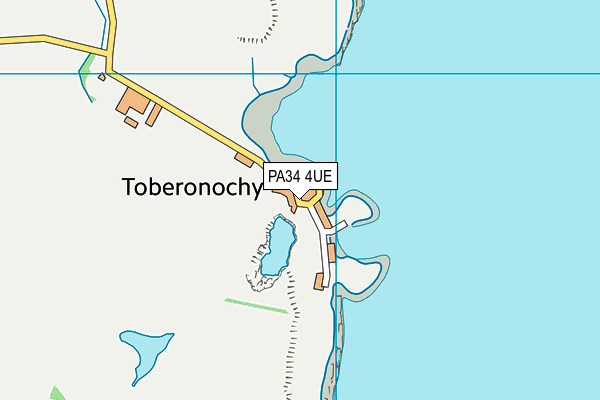 PA34 4UE map - OS VectorMap District (Ordnance Survey)