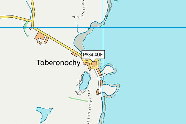 PA34 4UF map - OS VectorMap District (Ordnance Survey)