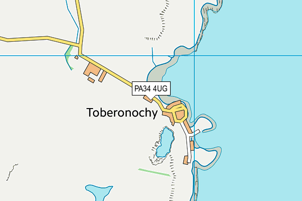PA34 4UG map - OS VectorMap District (Ordnance Survey)