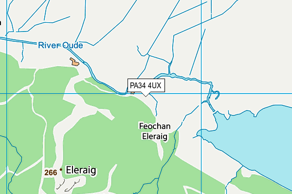 PA34 4UX map - OS VectorMap District (Ordnance Survey)