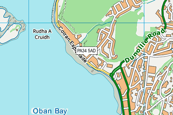 PA34 5AD map - OS VectorMap District (Ordnance Survey)