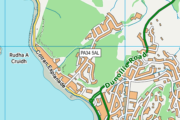 PA34 5AL map - OS VectorMap District (Ordnance Survey)
