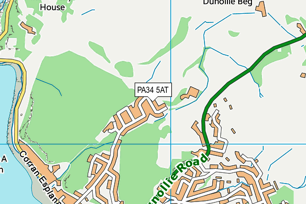 PA34 5AT map - OS VectorMap District (Ordnance Survey)