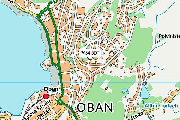 PA34 5DT map - OS VectorMap District (Ordnance Survey)