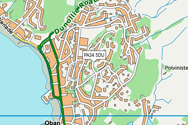PA34 5DU map - OS VectorMap District (Ordnance Survey)