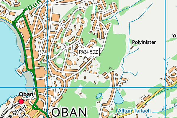 PA34 5DZ map - OS VectorMap District (Ordnance Survey)