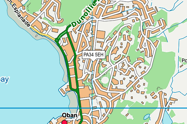 PA34 5EH map - OS VectorMap District (Ordnance Survey)