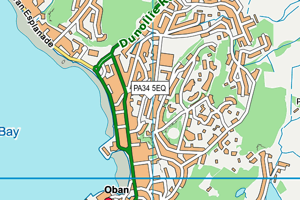 PA34 5EQ map - OS VectorMap District (Ordnance Survey)