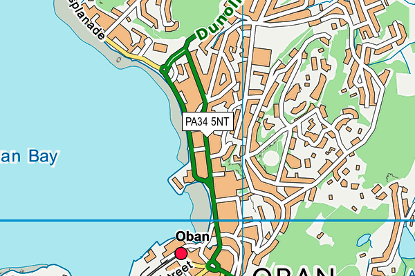 Map of COAST OBAN LIMITED at district scale