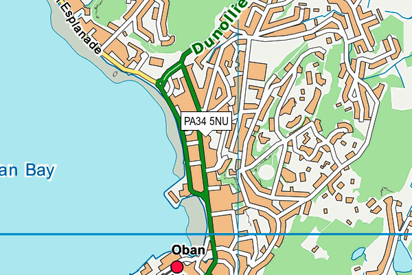 PA34 5NU map - OS VectorMap District (Ordnance Survey)