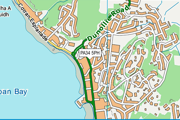 PA34 5PH map - OS VectorMap District (Ordnance Survey)