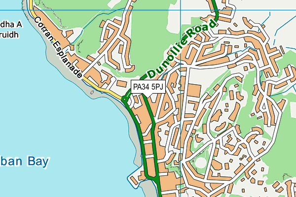 PA34 5PJ map - OS VectorMap District (Ordnance Survey)