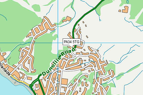 PA34 5TG map - OS VectorMap District (Ordnance Survey)
