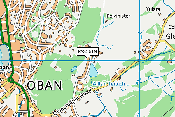 PA34 5TN map - OS VectorMap District (Ordnance Survey)