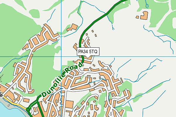 PA34 5TQ map - OS VectorMap District (Ordnance Survey)