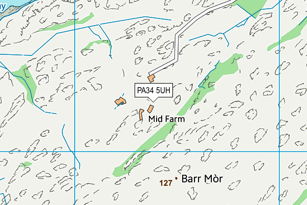 PA34 5UH map - OS VectorMap District (Ordnance Survey)