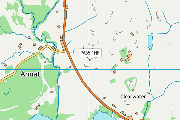 PA35 1HF map - OS VectorMap District (Ordnance Survey)