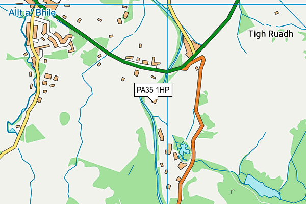 PA35 1HP map - OS VectorMap District (Ordnance Survey)