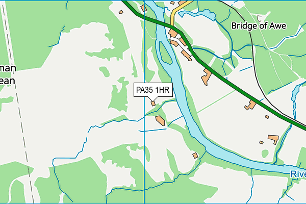 PA35 1HR map - OS VectorMap District (Ordnance Survey)