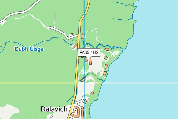 PA35 1HS map - OS VectorMap District (Ordnance Survey)