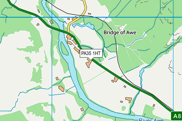 PA35 1HT map - OS VectorMap District (Ordnance Survey)