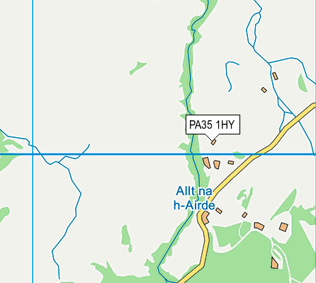 PA35 1HY map - OS VectorMap District (Ordnance Survey)