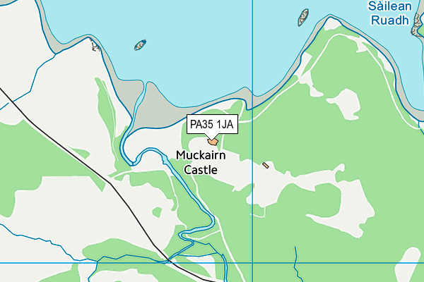 PA35 1JA map - OS VectorMap District (Ordnance Survey)