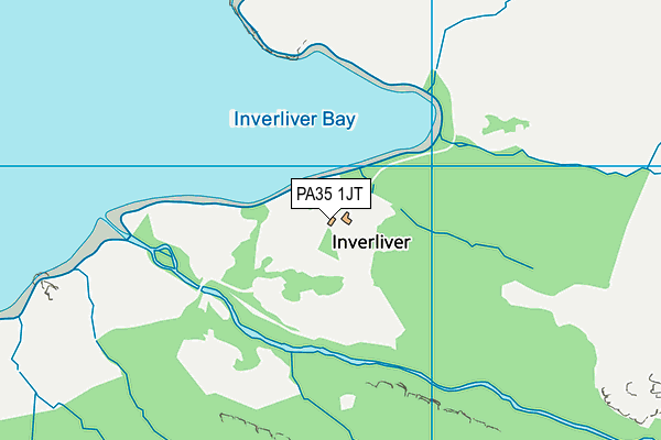 PA35 1JT map - OS VectorMap District (Ordnance Survey)