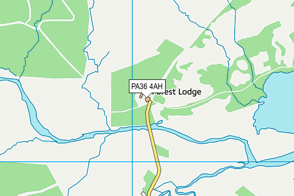 PA36 4AH map - OS VectorMap District (Ordnance Survey)