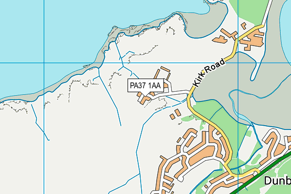 PA37 1AA map - OS VectorMap District (Ordnance Survey)