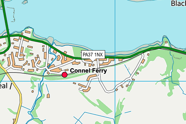 PA37 1NX map - OS VectorMap District (Ordnance Survey)