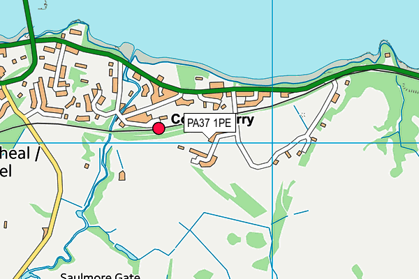 PA37 1PE map - OS VectorMap District (Ordnance Survey)