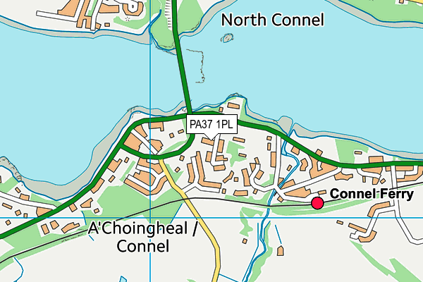 PA37 1PL map - OS VectorMap District (Ordnance Survey)