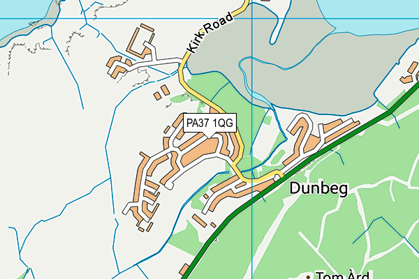 PA37 1QG map - OS VectorMap District (Ordnance Survey)