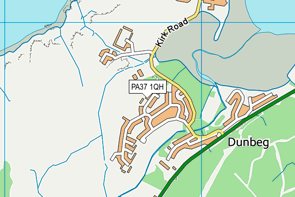 PA37 1QH map - OS VectorMap District (Ordnance Survey)