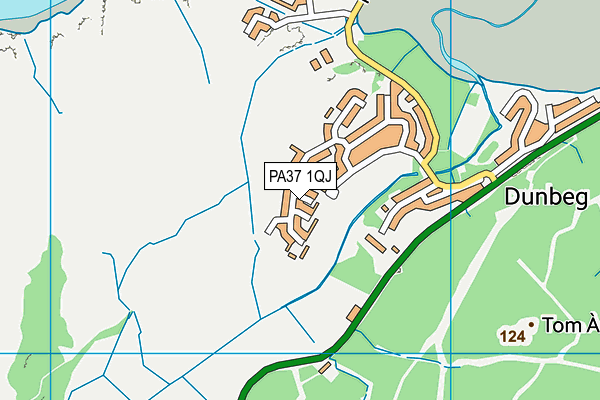 PA37 1QJ map - OS VectorMap District (Ordnance Survey)