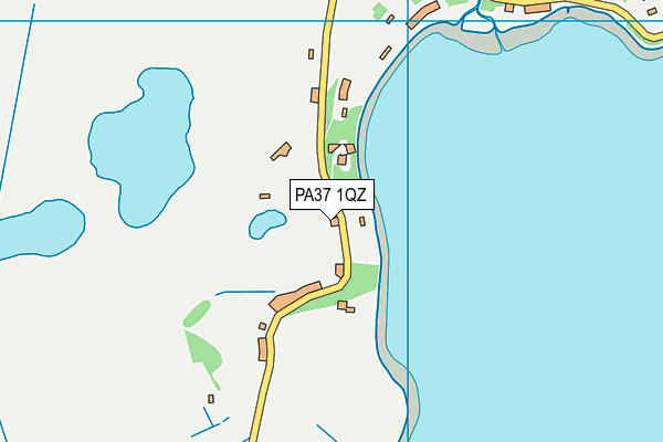 PA37 1QZ map - OS VectorMap District (Ordnance Survey)