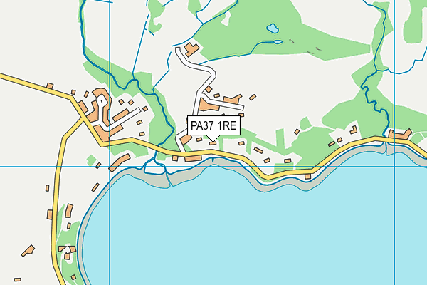 PA37 1RE map - OS VectorMap District (Ordnance Survey)