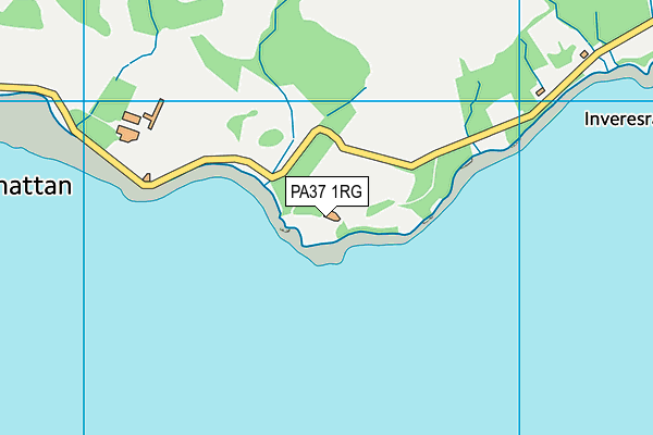 PA37 1RG map - OS VectorMap District (Ordnance Survey)