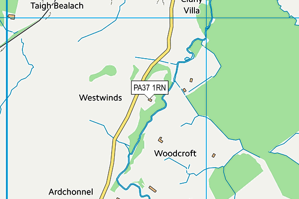 PA37 1RN map - OS VectorMap District (Ordnance Survey)