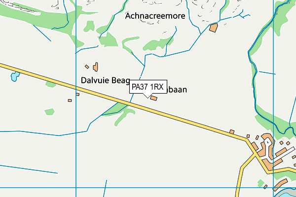 PA37 1RX map - OS VectorMap District (Ordnance Survey)