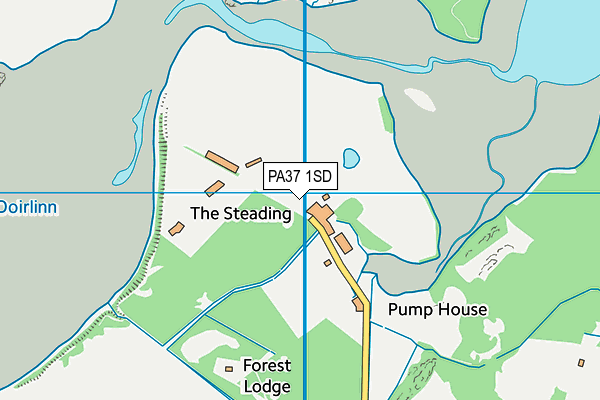 PA37 1SD map - OS VectorMap District (Ordnance Survey)