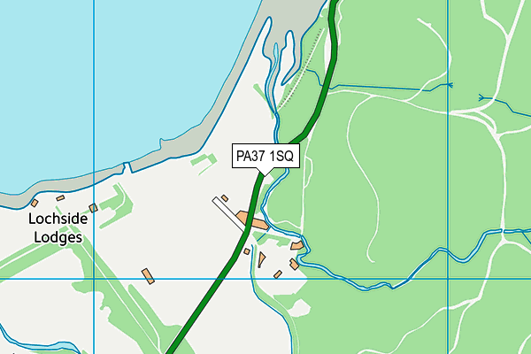 PA37 1SQ map - OS VectorMap District (Ordnance Survey)